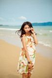 Bohemian chiffon beach dress L3809