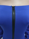 Slash Neck Thickened Space Sleeve Jumpsuit