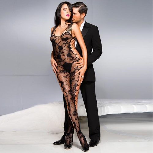 Rose Shredded Bodystocking