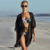 Lace Trim Kimono
