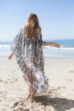 2019 Print Chiffon Beach Cover Up Tunics Kaftan Sarong