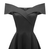 Women's Off Shoulder Sleeveless Cocktail Party Dress