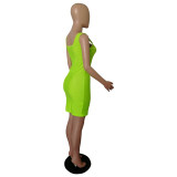 Casual Sleeveless Mini Vest Dress