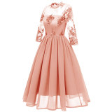 Women's Multi-Color Elegant Party Lace Dress