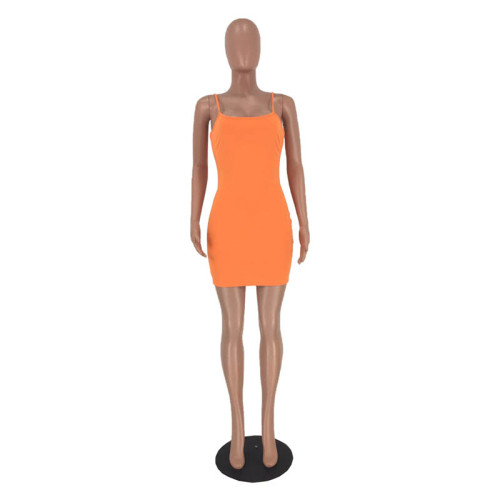 Sexy Vest Straps Mini Dress