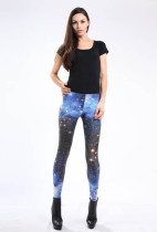 Multicolored Fancy Galaxy Leggings L8712 Multicolored Fancy Galaxy Leggings L8712