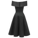 Women's Off Shoulder Sleeveless Cocktail Party Dress