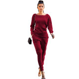 Women's Lady Tracksuit Sweatshirt Pants Set