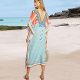 Luxe V Neck Beach Caftan
