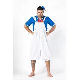 Men Cosplay Suspenders Trousers Costume