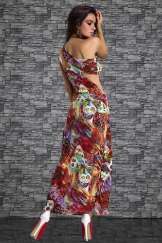 New Coming Long Gown Red L5055-3