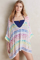 Loose Chiffon Cape Beach Dress L38330