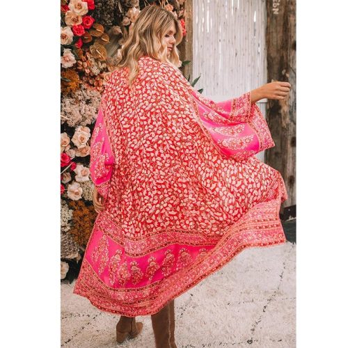 Flower Chiffon Loose Beach Cardigan