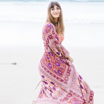 Chiffon Floral Swimwear Bathing Suit Beach Cape 38488