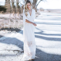 Lace Long Beach Dress