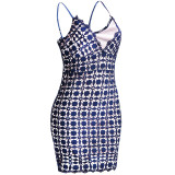 Hollow Out Lace Slim Sling Dress