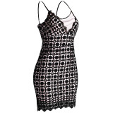 Hollow Out Lace Slim Sling Dress