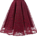 1950s Cap Sleeve Swing Lace Dress