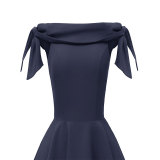 Sexy Off Shoulder Cocktail Fringe Dress