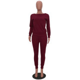 Women's Lady Tracksuit Sweatshirt Pants Set