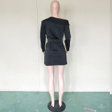 Chloe- Off Shoulder Blazer Style Dress