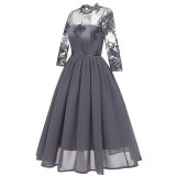 Women's Multi-Color Elegant Party Lace Dress