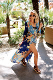 Santa Monica Beach Floral Dress Cover Up