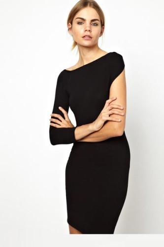 Shoulder Asymmetric Dress L2605