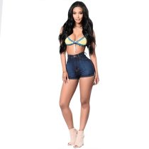 High Waist Short Jeans