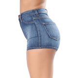 High Waist Short Jeans