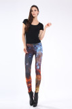 Multicolored Fancy Galaxy Leggings L8721