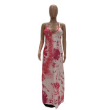 Spaghetti Strap Multi Color Maxi Dress