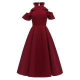 Vintage Scoop Ruffles Skater Dress