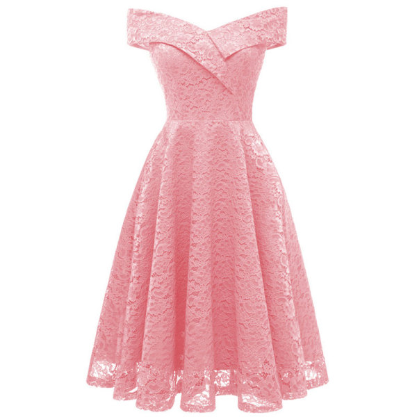 V-Neck Sleeveless Lace A-Line Cocktail Dress
