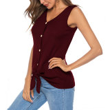 Casual Printed Top with Button