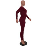 Women's Lady Tracksuit Sweatshirt Pants Set