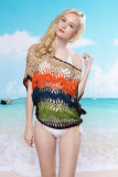 Refined Multi-colored Knitted Top L3739