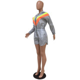 Neon Stripe Romper