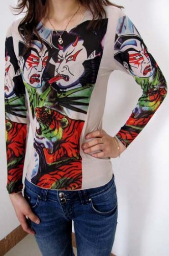 Kabuki - Tattoo Long Sleeve T-shirt L9852