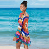 Crocheted Rainbow Beach Knit Blouse