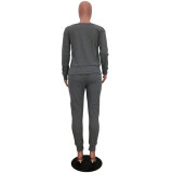 Women's Lady Tracksuit Sweatshirt Pants Set