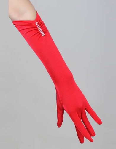 Satin Long Bridal Glove TY027-2