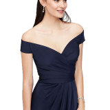 Off The Shoulder Maxi Evening Dress