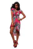 Gorgeous Rhodo Print Boho Summer Sun Dress Beach L5057-3