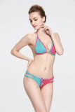 Double Color Handmade Crochet Bikini Swimsuit L32580