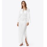 Solid Color Sied Split Stand Collar Maxi Dress