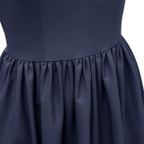 Spaghetti Strap Backless Chiffon Gown