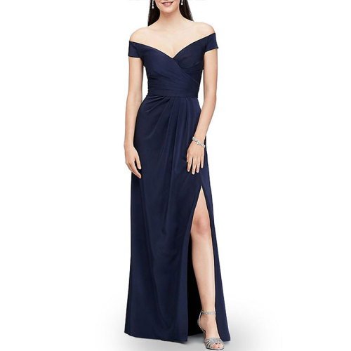 Off The Shoulder Maxi Evening Dress