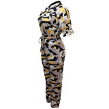 Super Trooper Camo Jumpsuit - Orange