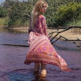 Chiffon Floral Swimwear Bathing Suit Beach Cape 38488